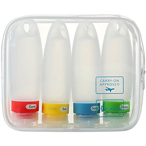 refillable travel bottle.